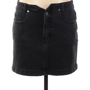 Free People We the Free Black Denim Skirt Size 25